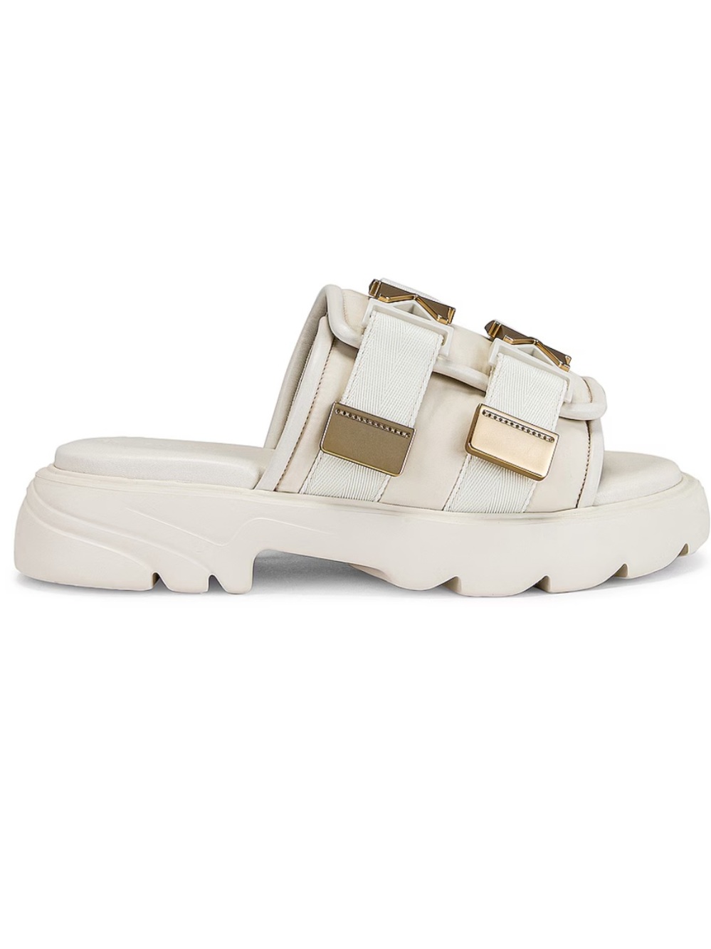 Bottega Veneta Flash Buckle Sandals in Cream | EU 40